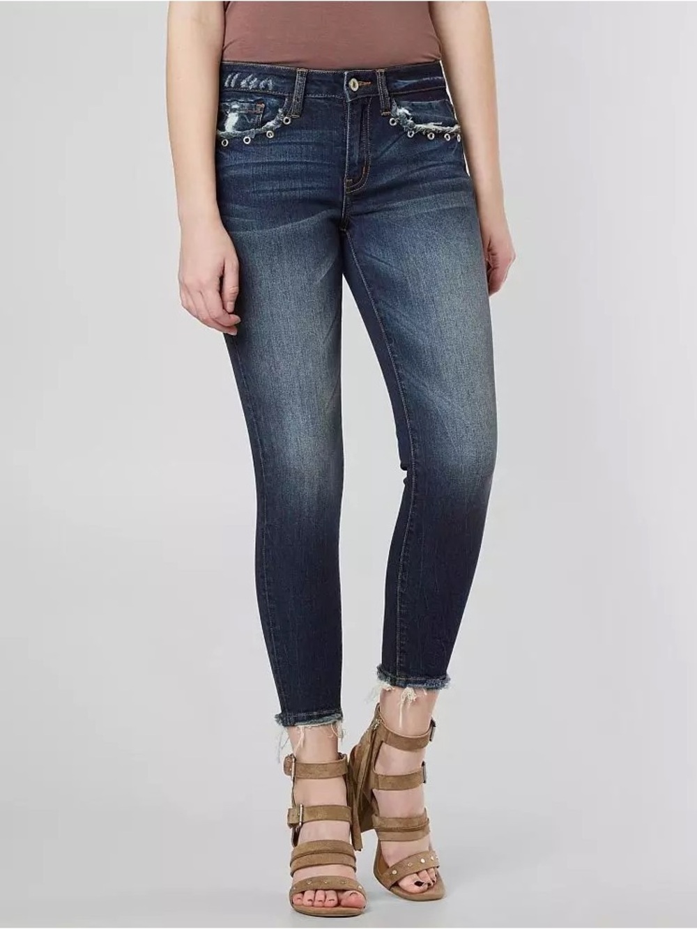 KanCan Mid-Rise Ankle Skinny Stretch Jean Size 25